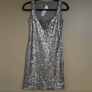 NWT Gold Sequin dress